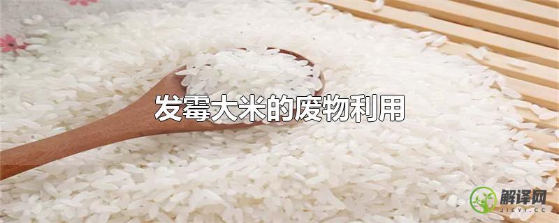 发霉大米的废物利用？
