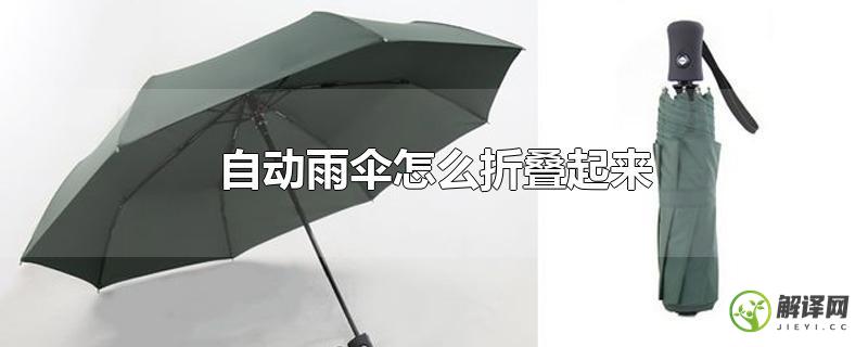 自动雨伞怎么折叠起来？