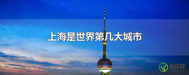 上海是世界第几大城市？