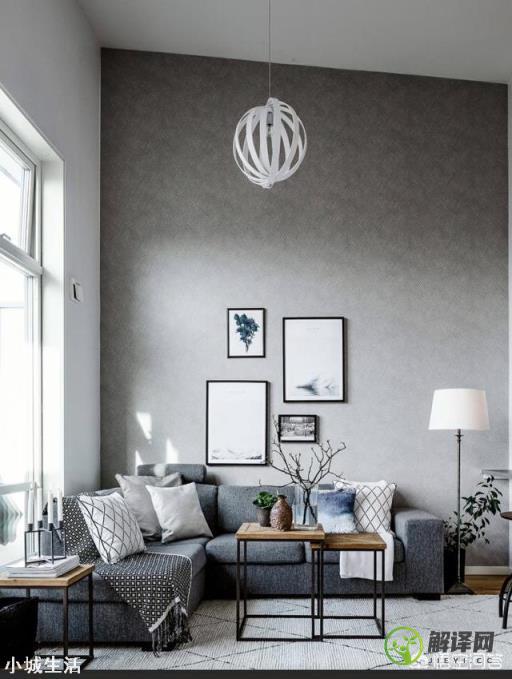 灰色墙面搭配什么颜色的电视柜和茶几比较好看？