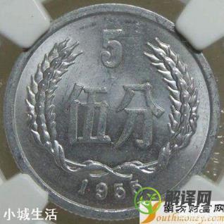 5分硬币，1955年和1956年的现在值多少钱？