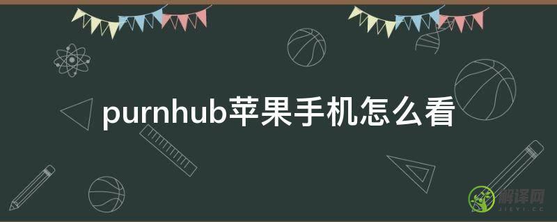 purnhub苹果手机怎么看(苹果手机purnhurb怎样登录)