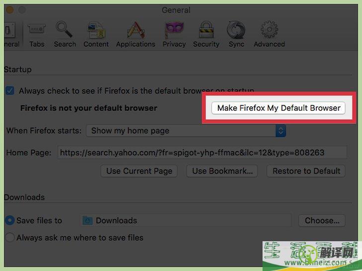 如何设置Mozilla Firefox“火狐”作为默认浏览器