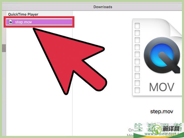 怎么使用专业版Quicktime 7软件将MOV文件转换成MP4格式