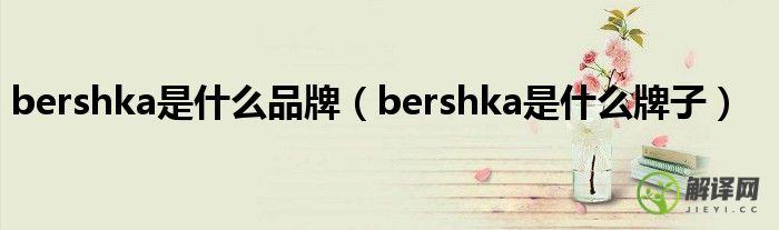 bershka是什么牌子(bershka怎么样)