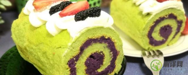 菠菜紫薯蛋糕卷的做法(紫薯蛋卷怎么做)
