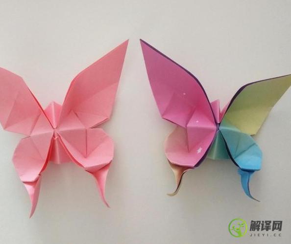 折纸蝴蝶是怎么做的(用折纸做的蝴蝶)