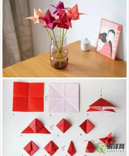 手工折纸花朵怎么做(手工纸怎么折花朵?)