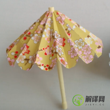 折纸小手工制作简单又漂亮的日式折纸雨伞怎么做(雨伞手工制作 折纸简单)