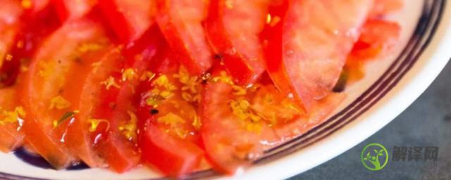 冰镇桂花蜂糖西红柿的做法(冰糖桂花糕的做法)
