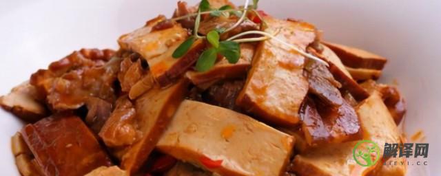 豆腐干炒肉片的家常做法(豆腐干炒肉片的做法窍门)