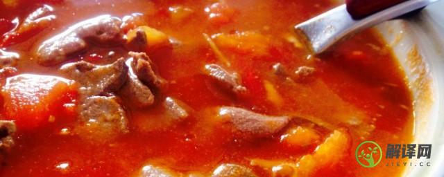 番茄猪肝汤的家常做法(番茄猪肝汤的简单做法)