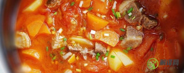西红柿土豆炖牛肉做法(西红柿土豆炖牛肉的做法)
