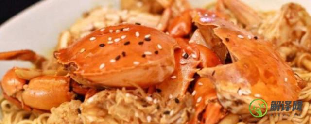 螃蟹煮面条怎么做(螃蟹煮面条怎么做好吃又简单)