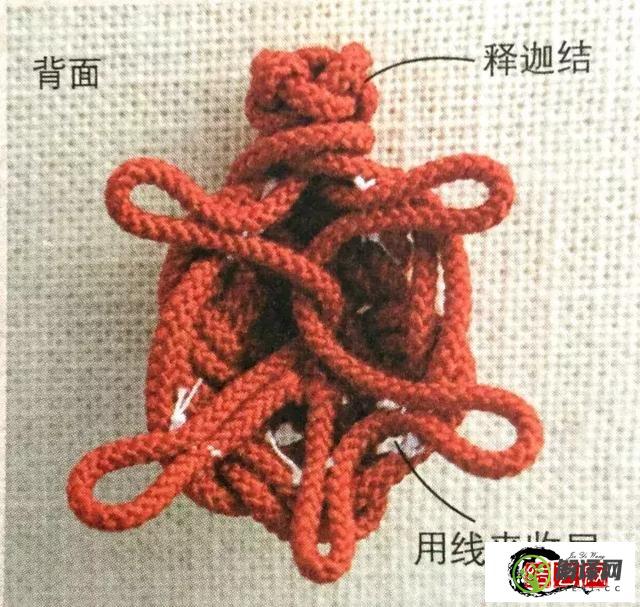 中国结小乌龟的编法，立体编绳动物教程图解