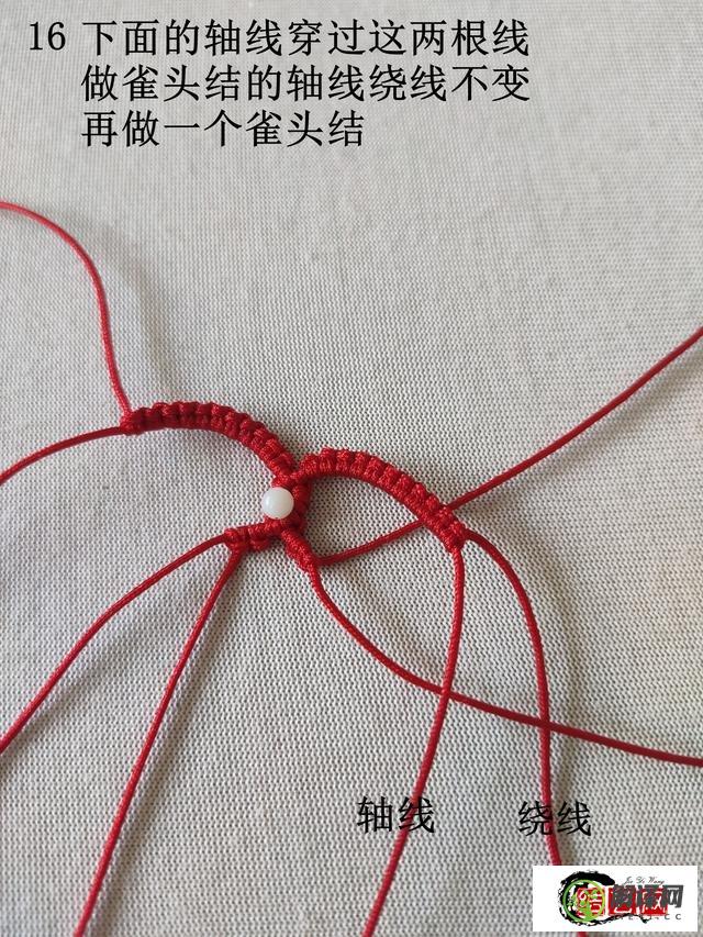 超简单爱心手绳编法大全图解，红绳心形手绳教程