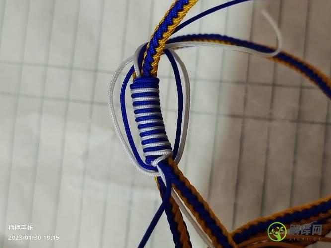 红绳调节扣活动扣的做法，简单手链编织教程 