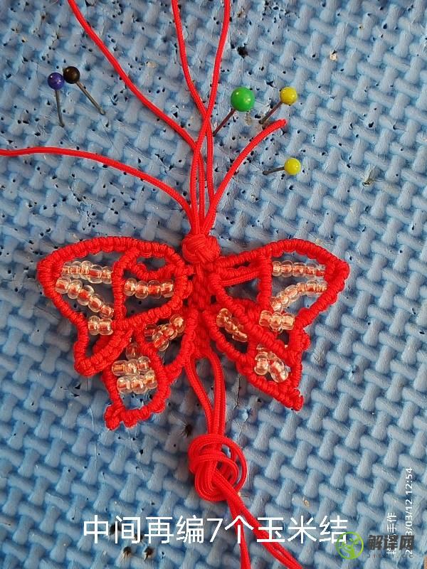 编绳发饰教程简单可爱的小蝴蝶编法图解