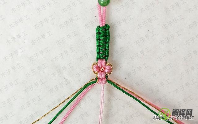 桃花手链编织教程，详解桃花结手绳的寓意
