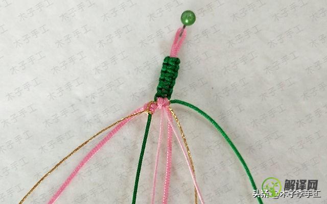 桃花手链编织教程，详解桃花结手绳的寓意