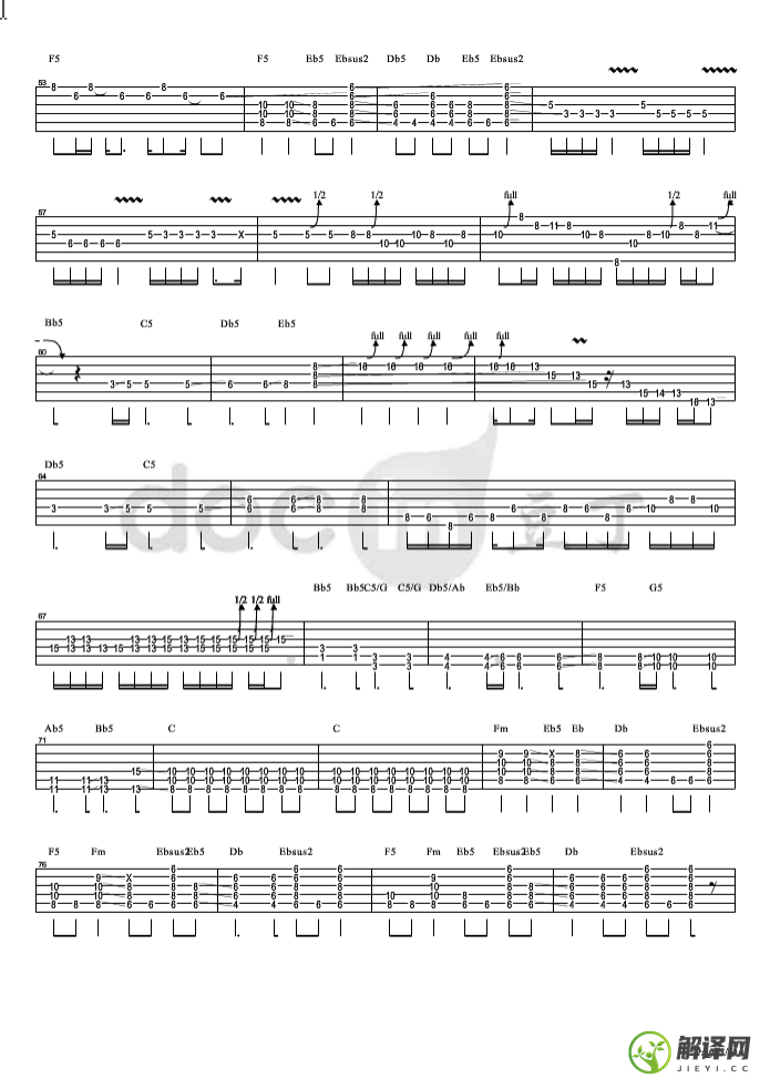 dream,Aerosmith乐队原版on吉他指弹谱F调,简单弹唱教学指弹简谱图,网络转载版